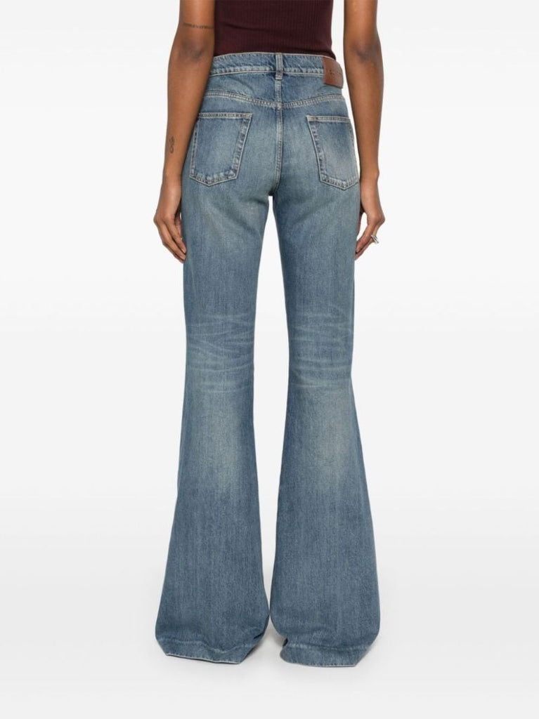 Mid-rise Flared Jeans