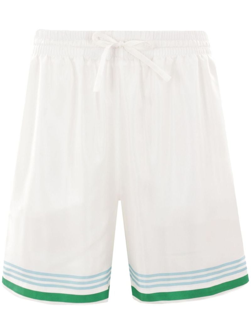White Metaphysical Tennis Icon Shorts