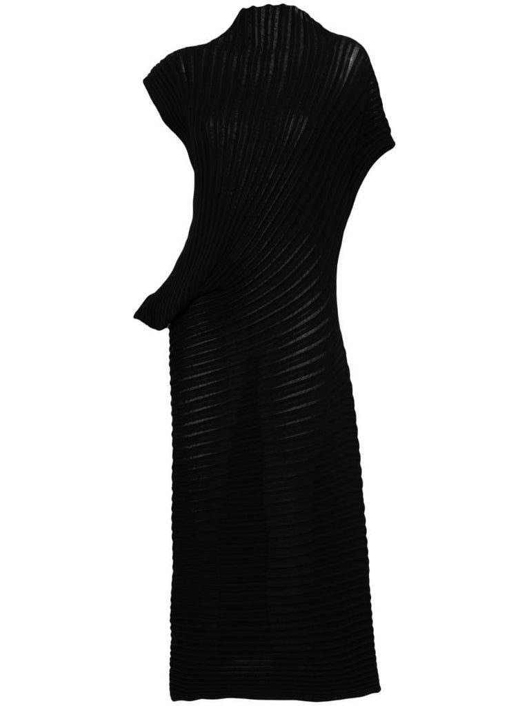 Black Pleated Dress