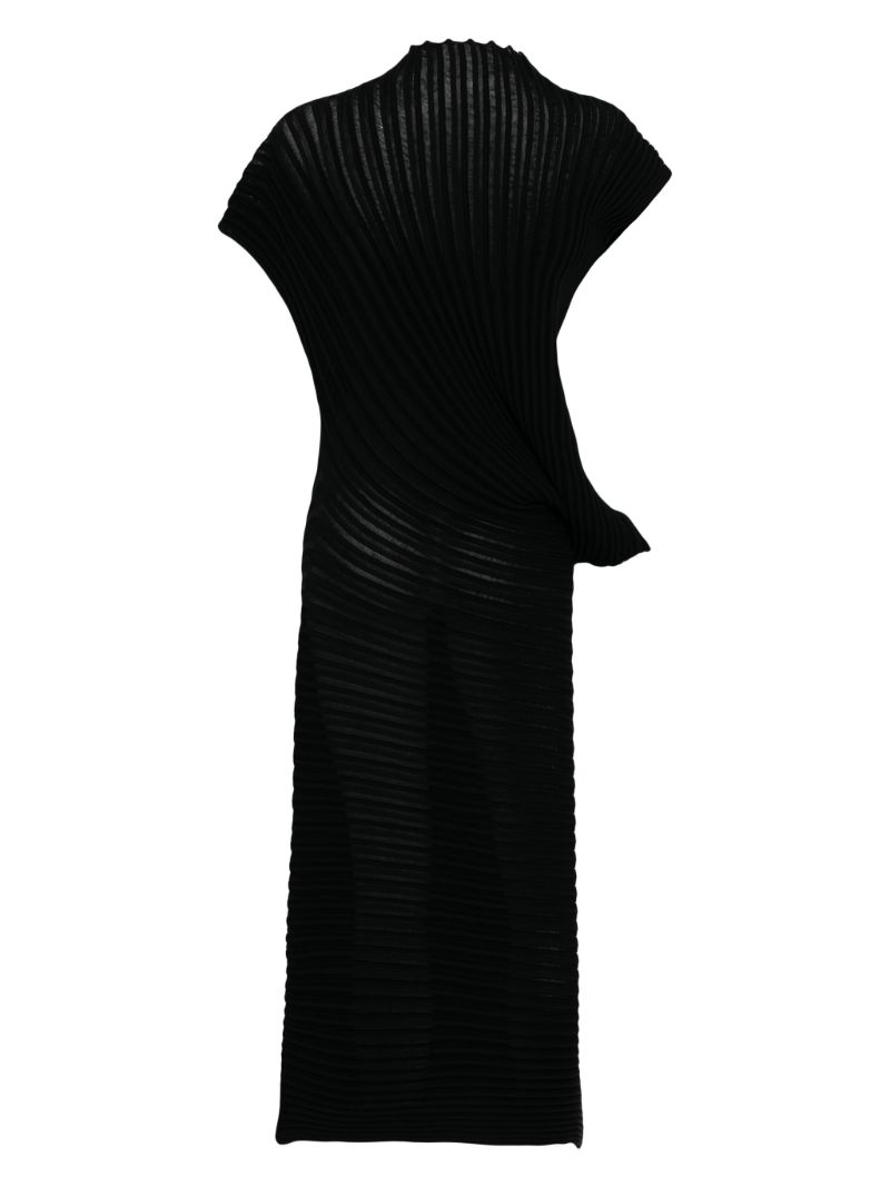 Black Pleated Dress