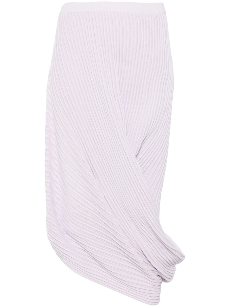Purple Pleated Skirt
