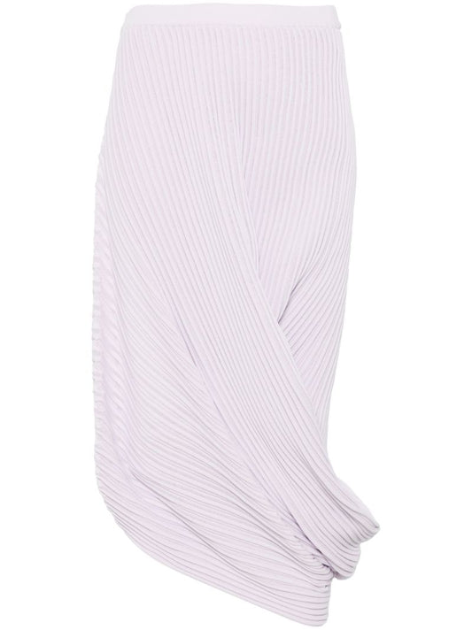 Purple Pleated Skirt