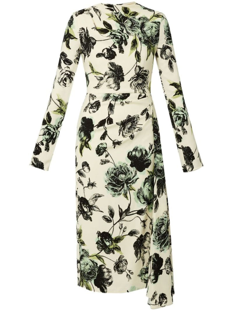 Draped Midi Dress