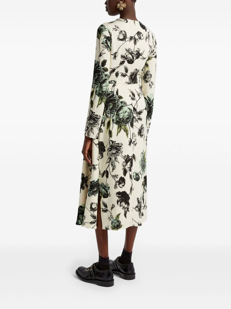 Draped Midi Dress