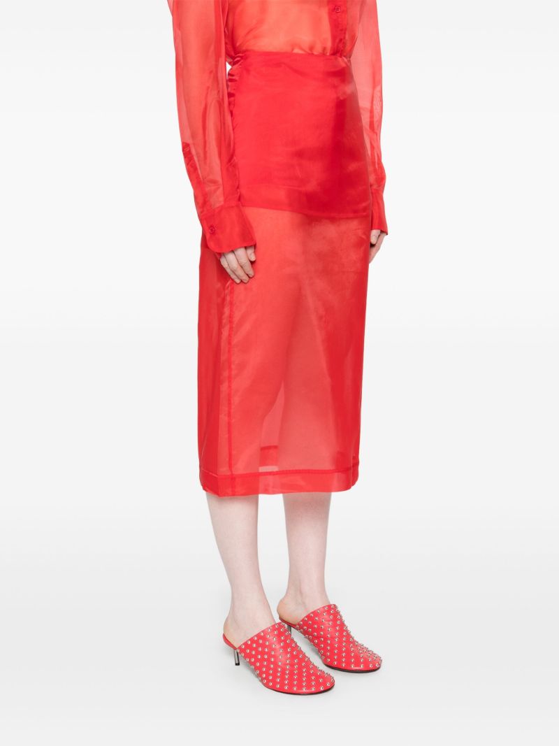 Red Peri Skirt