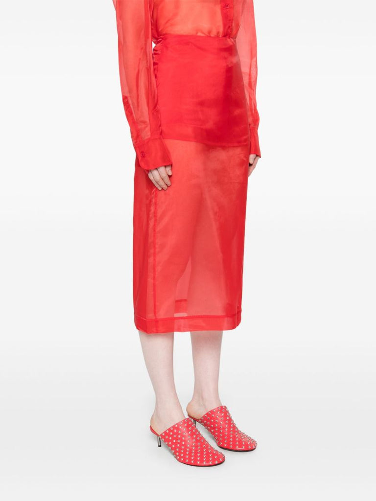 Red Peri Skirt
