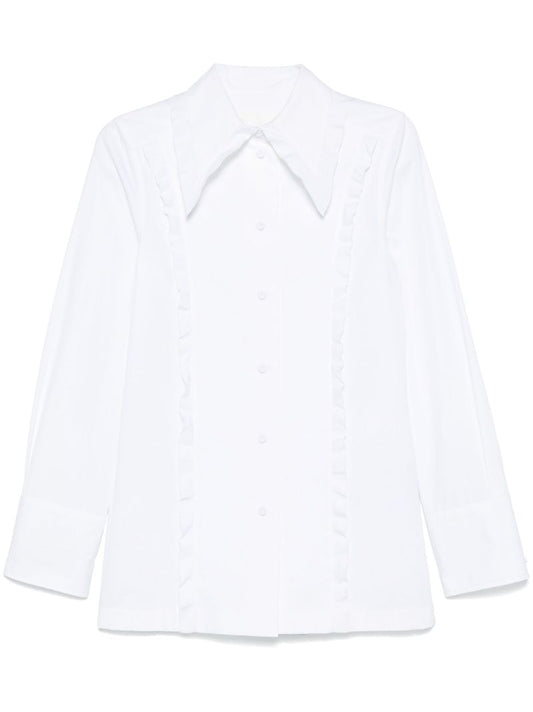 Ruffle-trim Shirt