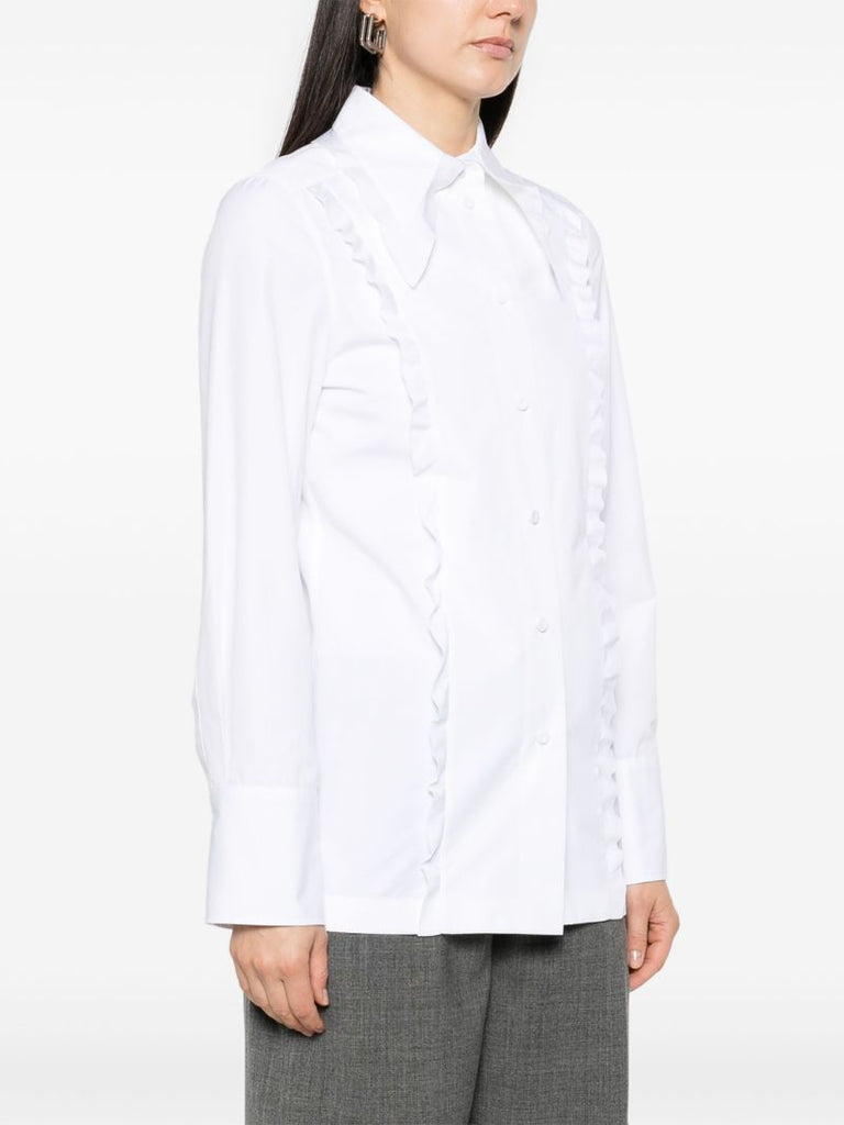 Ruffle-trim Shirt