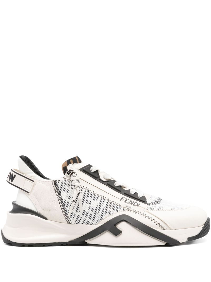 White Fendi Flow Sneakers