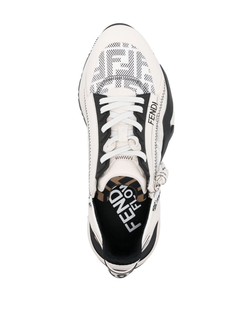 White Fendi Flow Sneakers