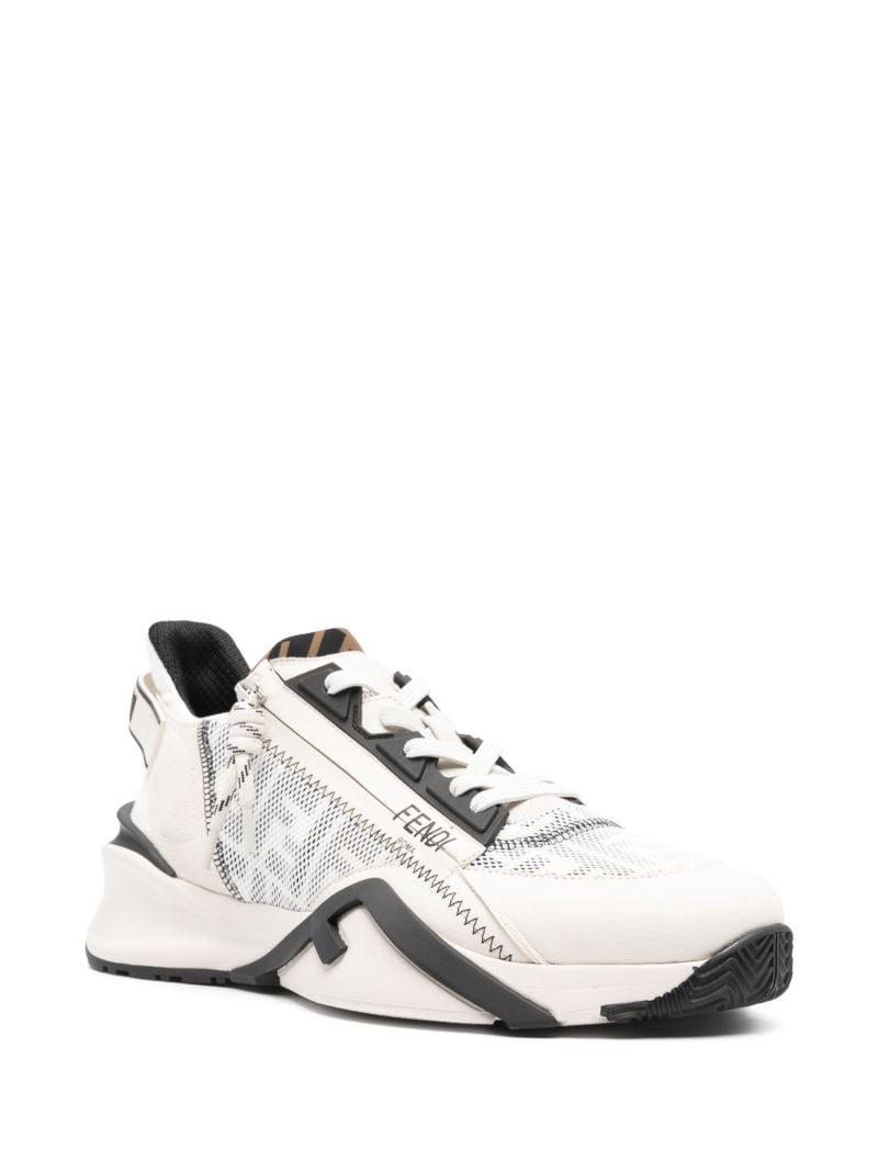 White Fendi Flow Sneakers