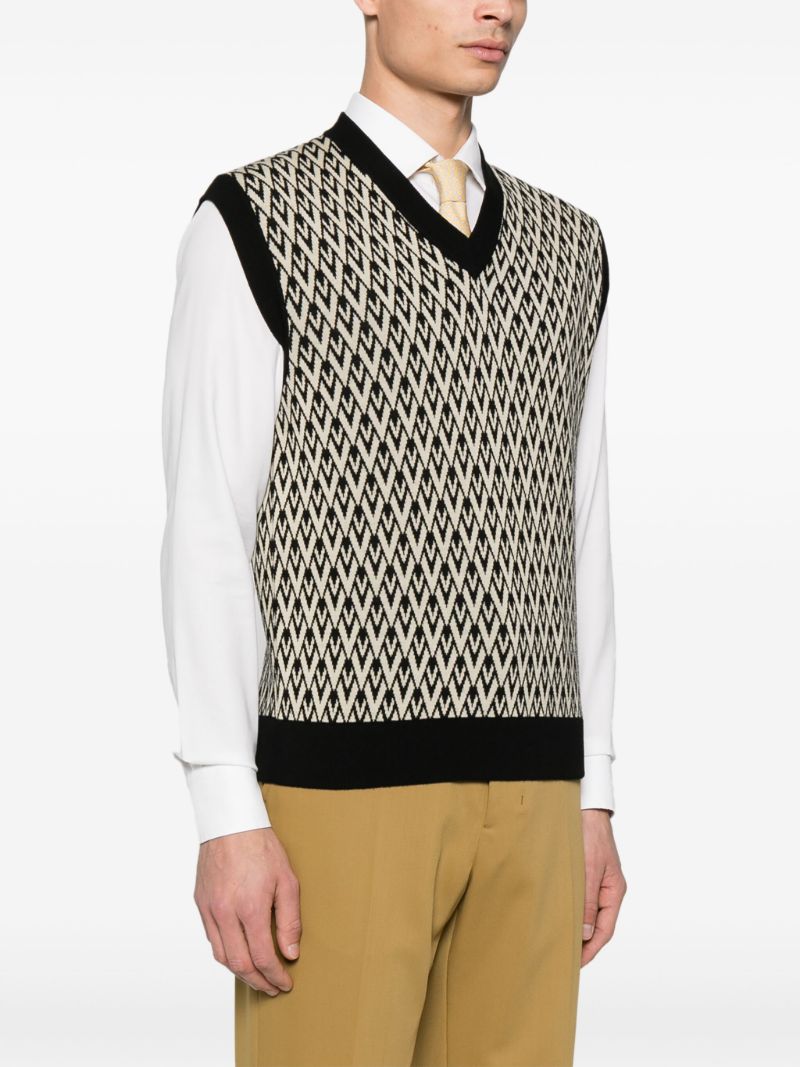 Black Toute La V Vest