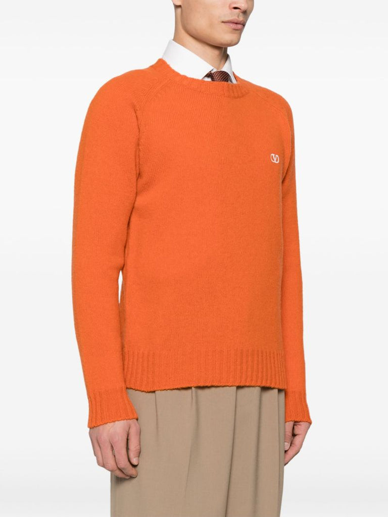 Orange Vlogo Signature Sweater