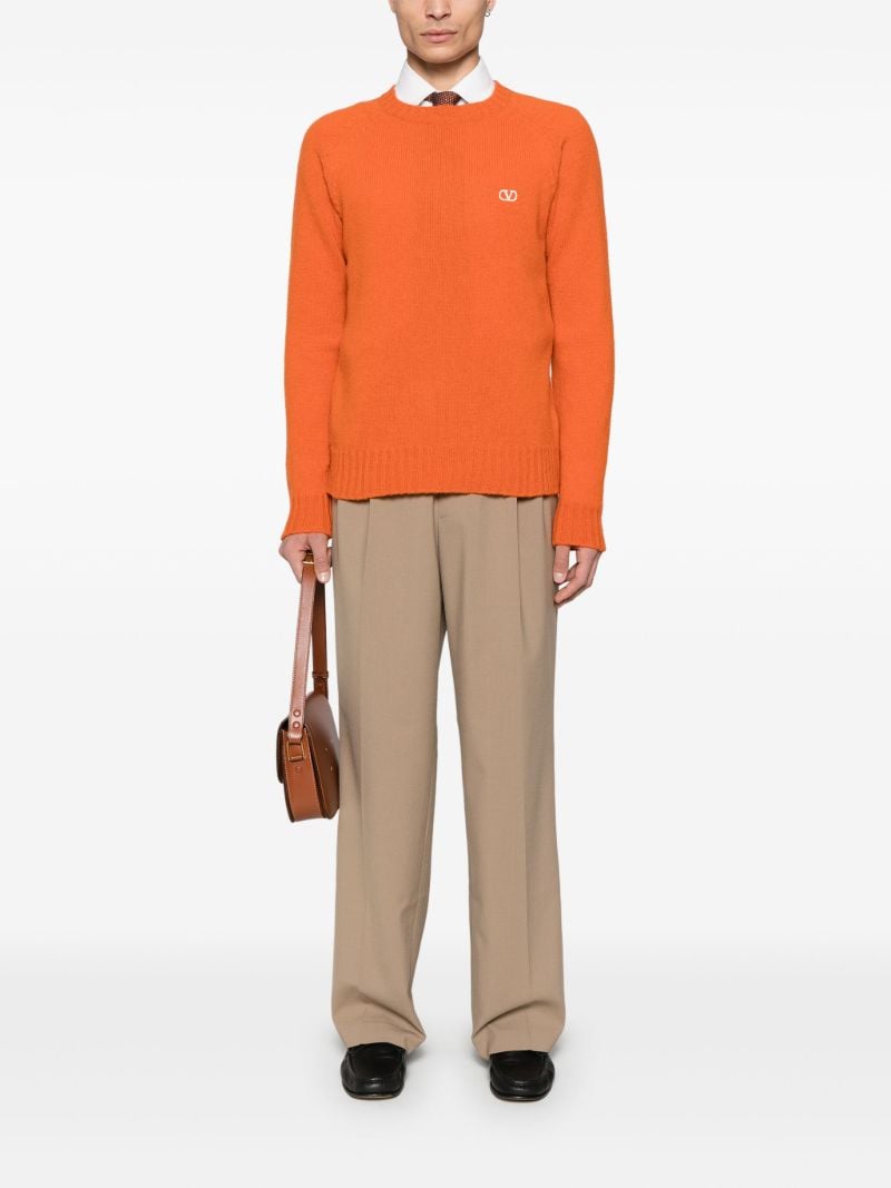 Orange Vlogo Signature Sweater