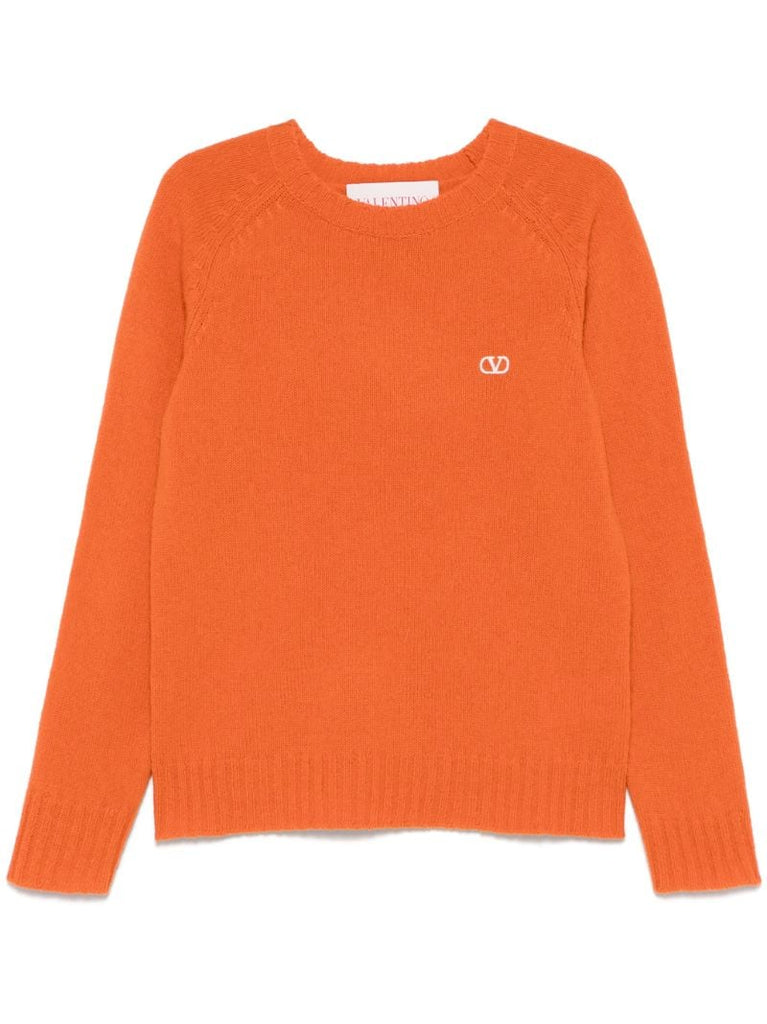 Orange Vlogo Signature Sweater