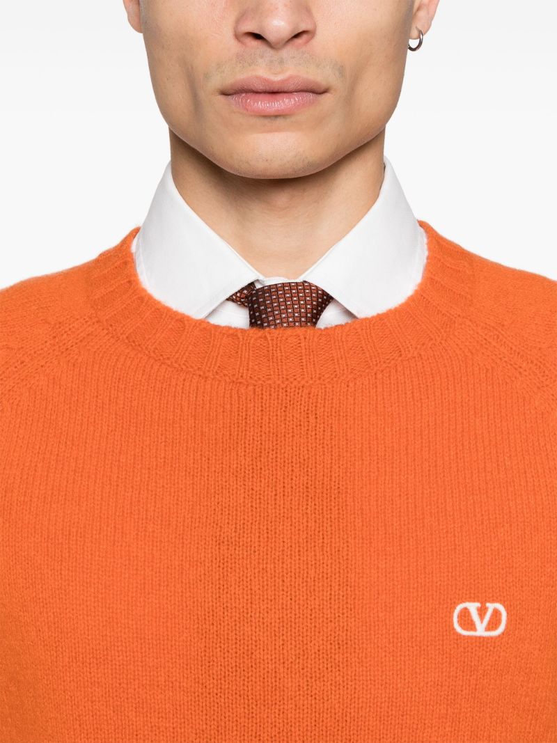 Orange Vlogo Signature Sweater