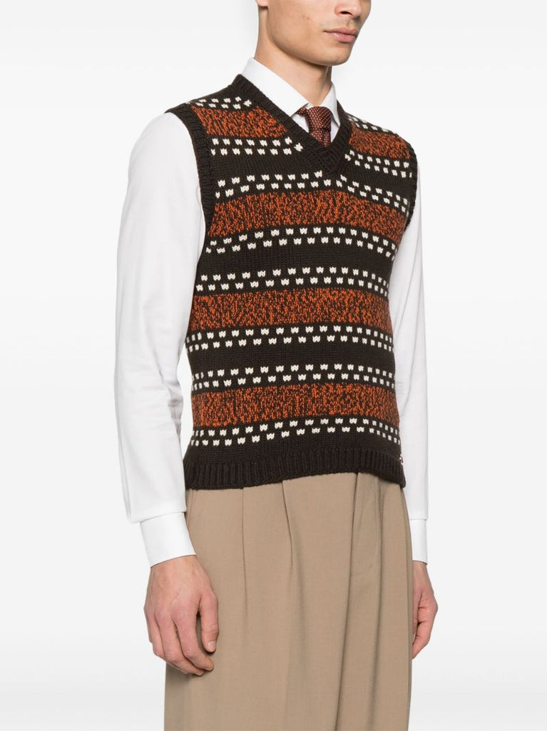Brown Wool Vest