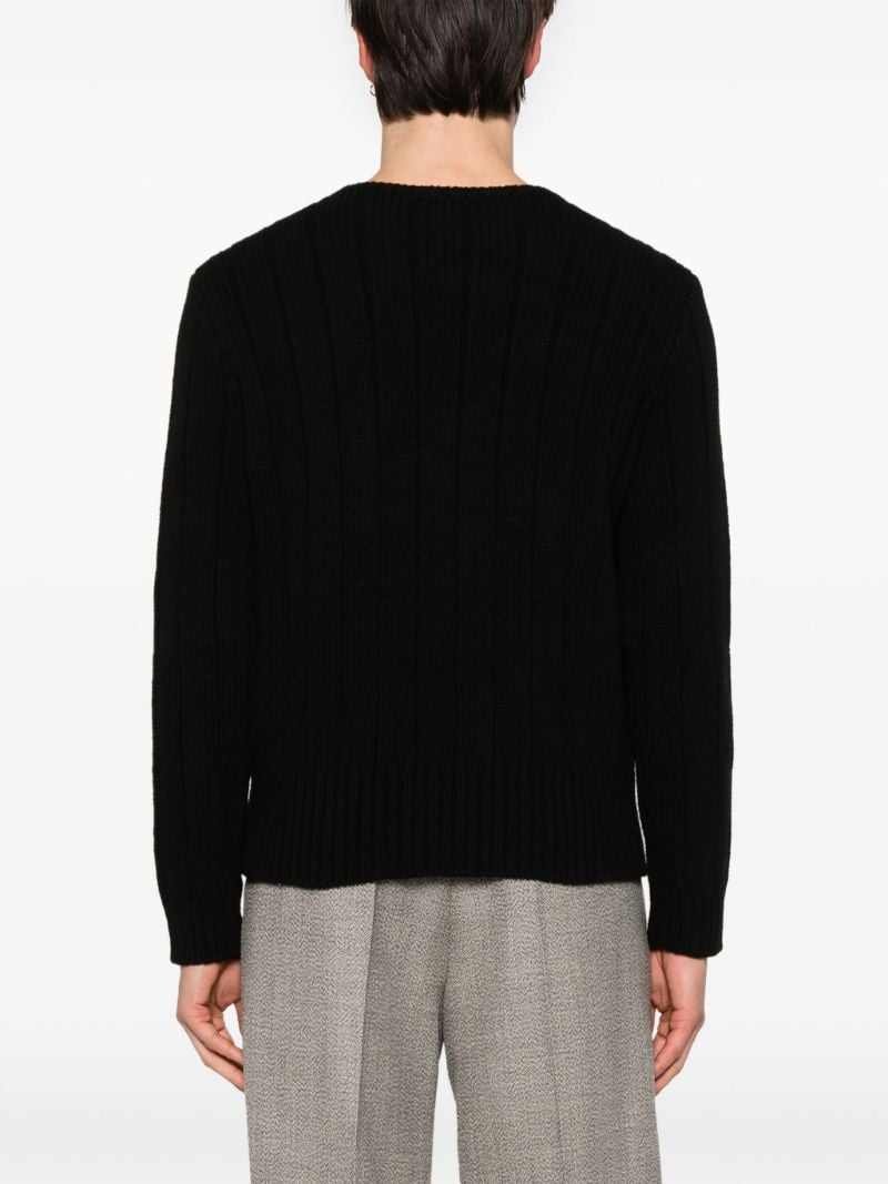 Black Vlogo Signature Sweater
