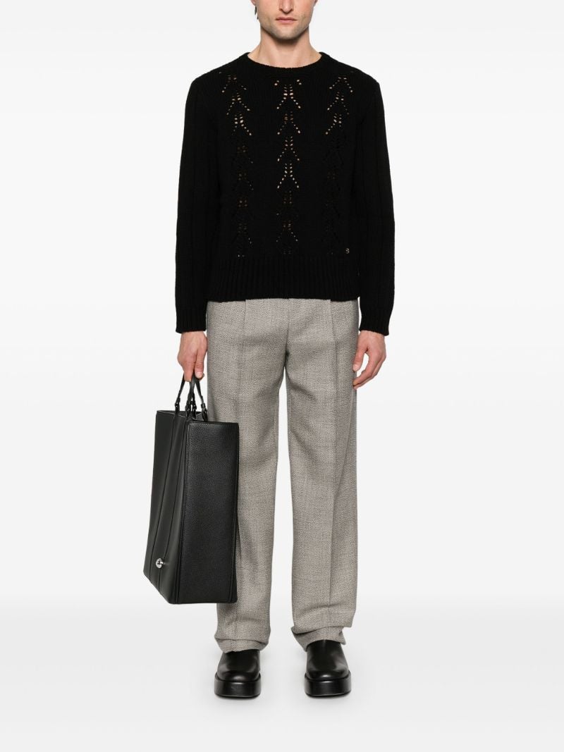 Black Vlogo Signature Sweater