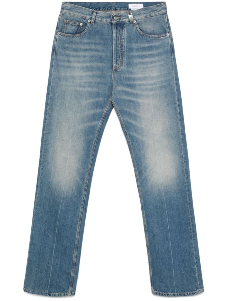 Blue Straight-leg Jeans