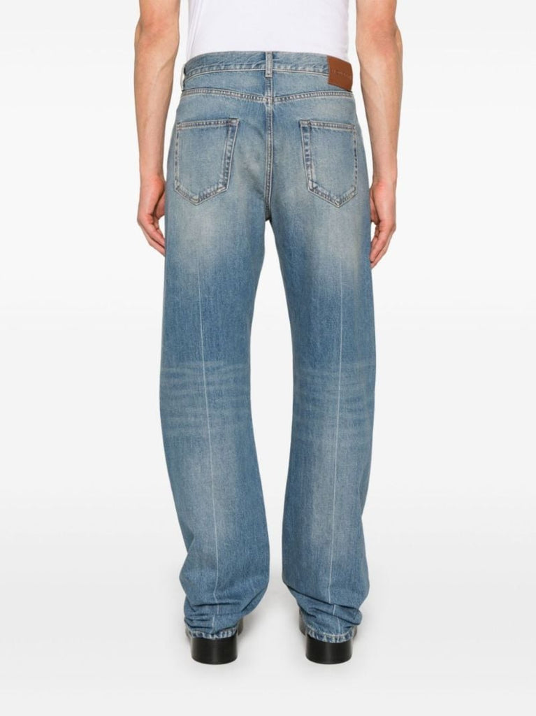 Blue Straight-leg Jeans