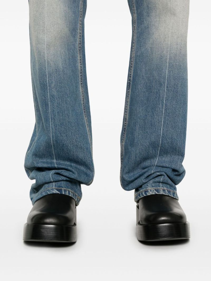 Blue Straight-leg Jeans