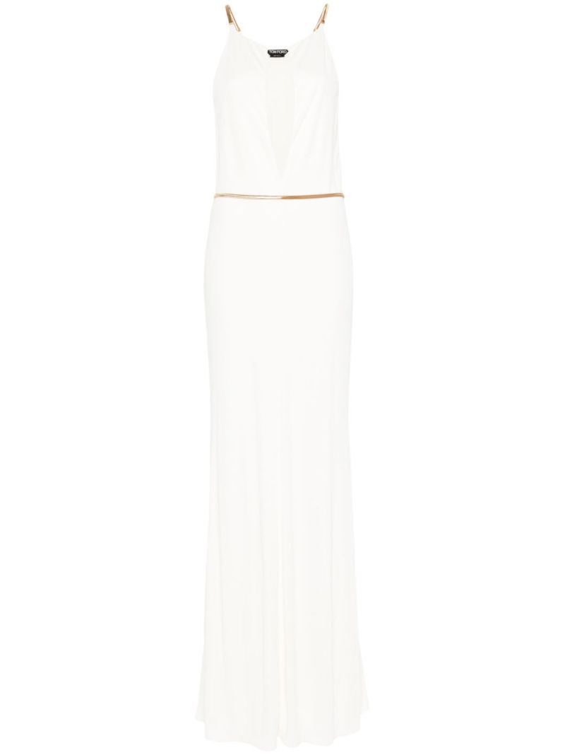White Halterneck Gown