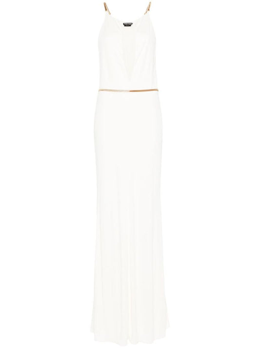 White Halterneck Gown