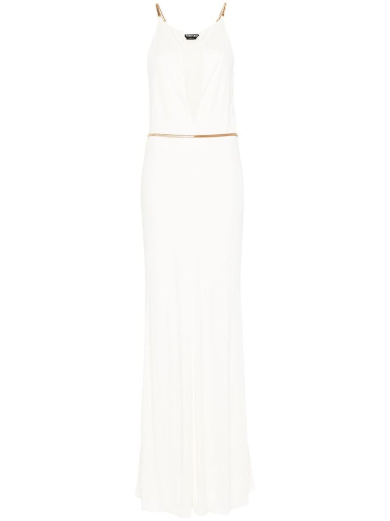 White Halterneck Gown