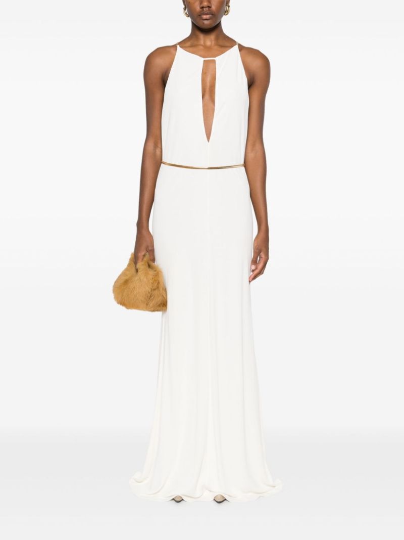 White Halterneck Gown