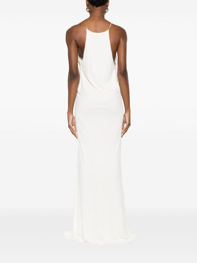 White Halterneck Gown