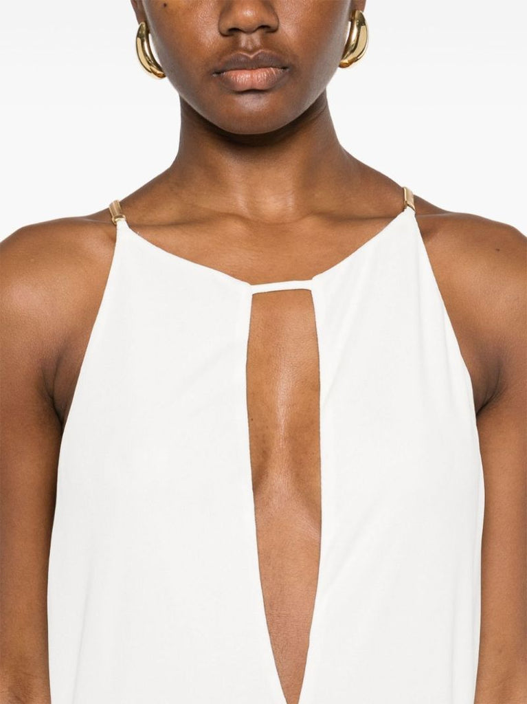 White Halterneck Gown