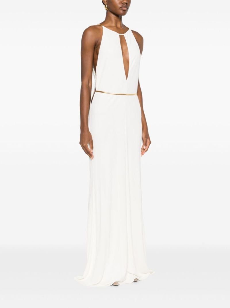 White Halterneck Gown