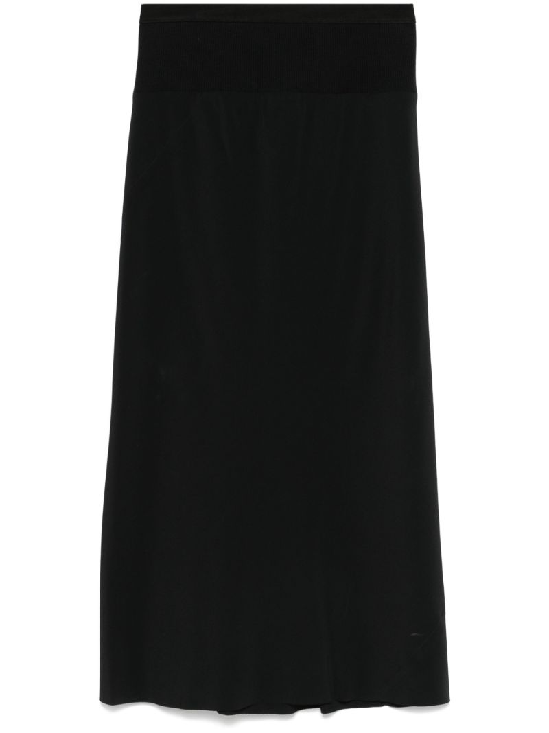 Knee Bias Midi Skirt