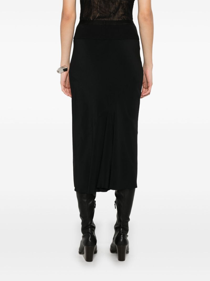 Knee Bias Midi Skirt