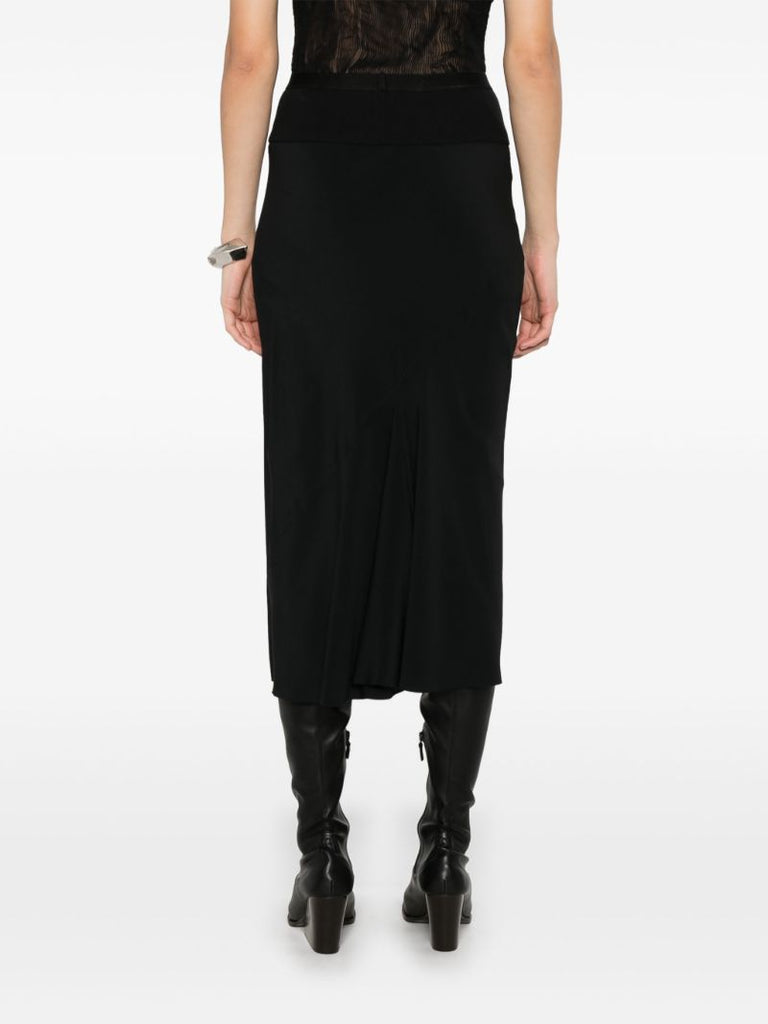 Knee Bias Midi Skirt