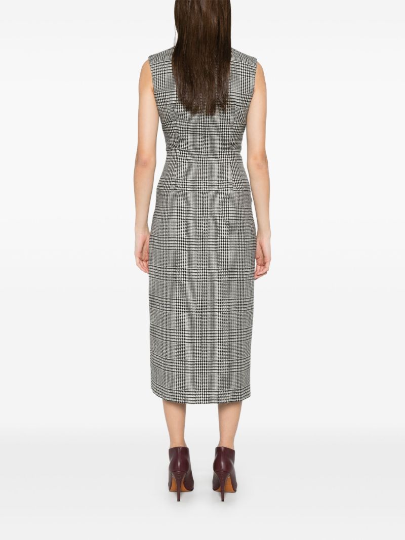 Grey Houndstooth Dress