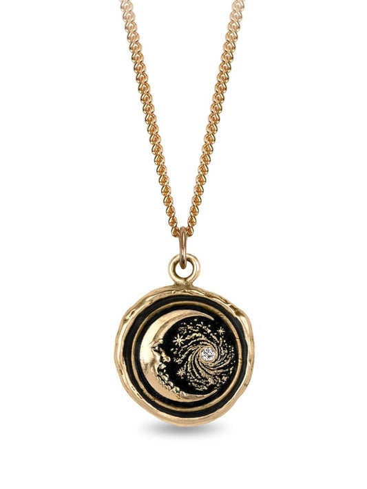 14k Yellow Gold Trust the Universe Pendant Charm