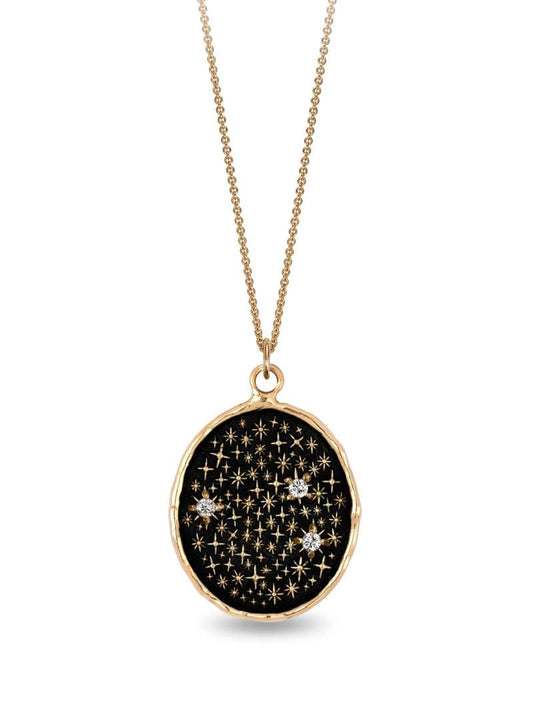 14k Yellow Gold We Are Stardust Diamond Pendant Charm