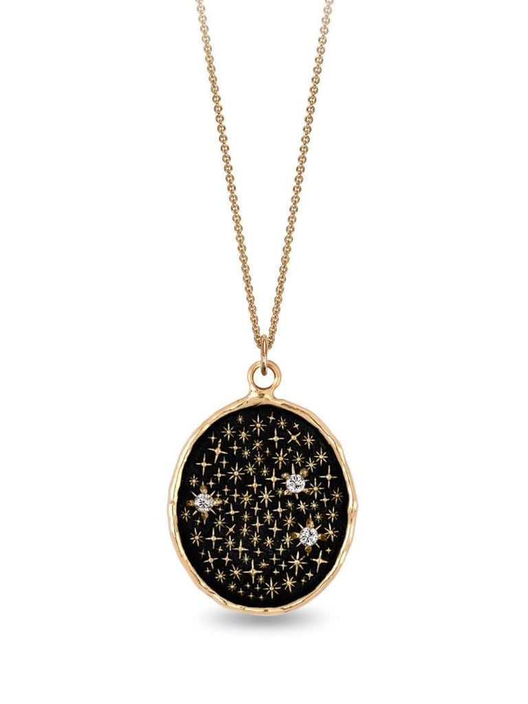 14k Yellow Gold We Are Stardust Diamond Pendant Charm