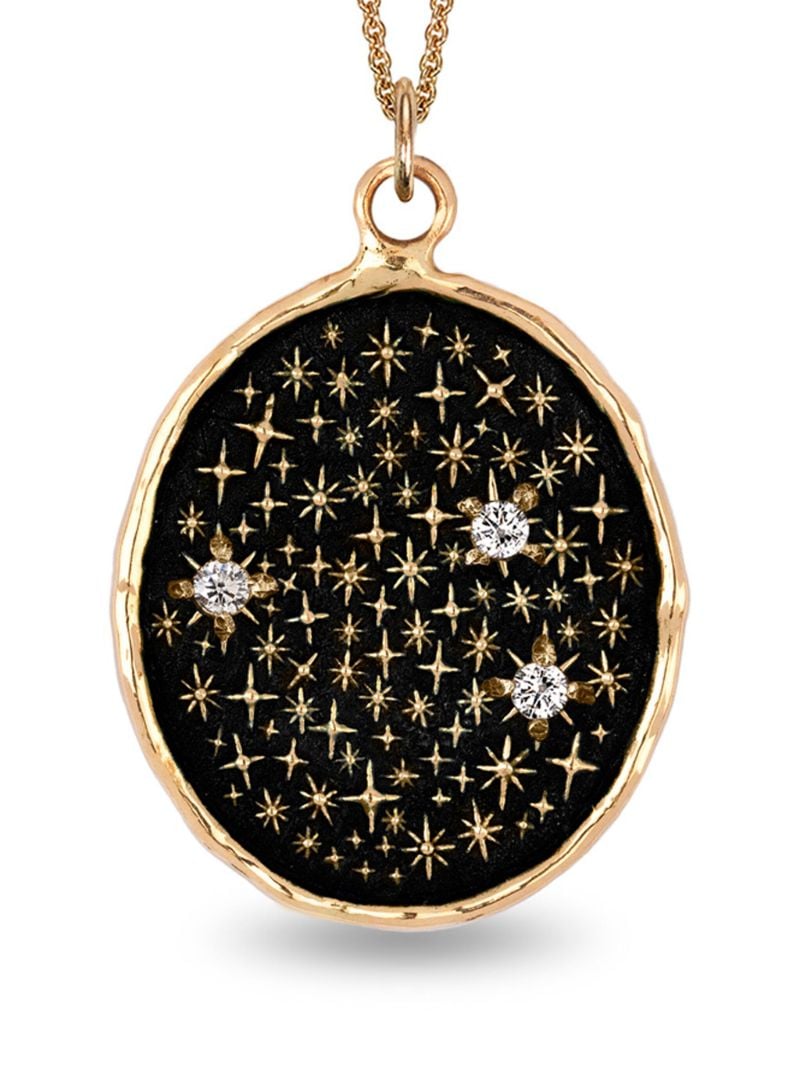 14k Yellow Gold We Are Stardust Diamond Pendant Charm