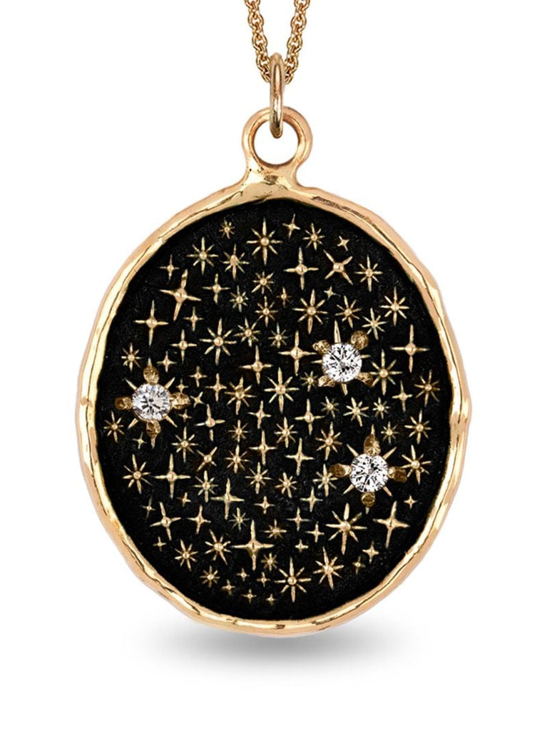 14k Yellow Gold We Are Stardust Diamond Pendant Charm