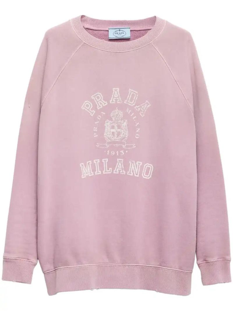 Pink Logo-print Sweatshirt