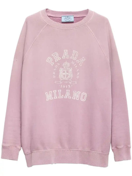 Pink Logo-print Sweatshirt