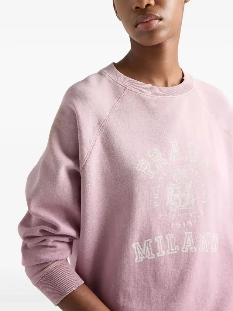 Pink Logo-print Sweatshirt