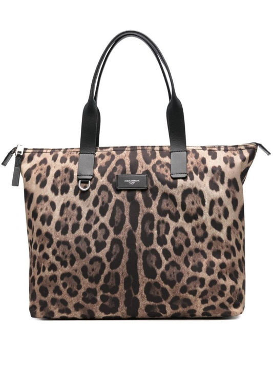 Leopard-print Tote Bag