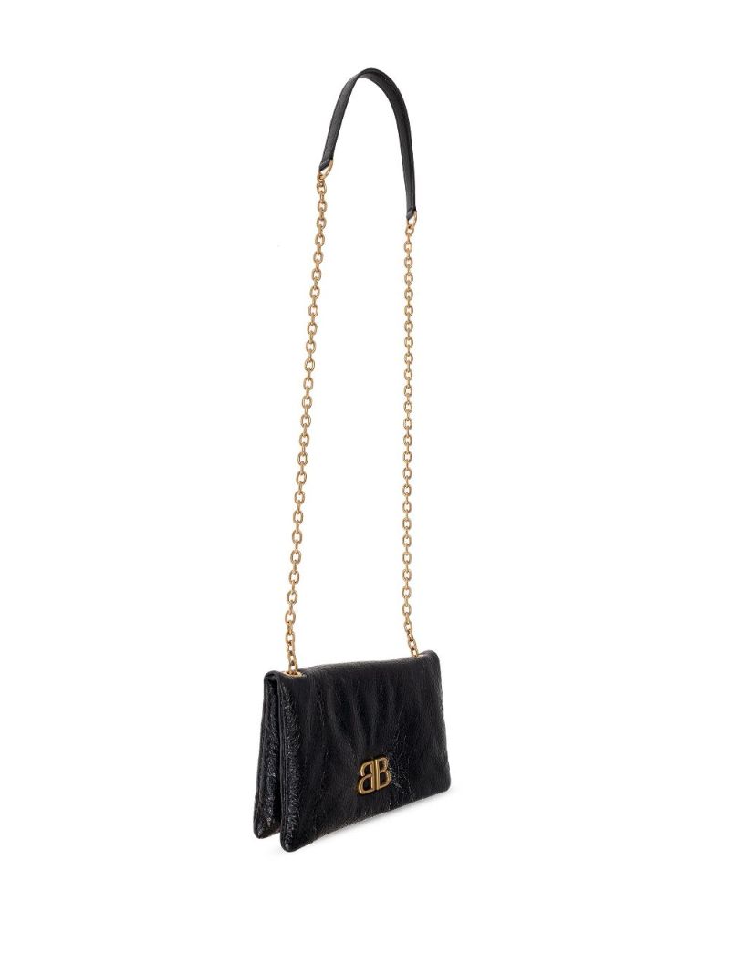 Black Nano Monaco Shoulder Bag