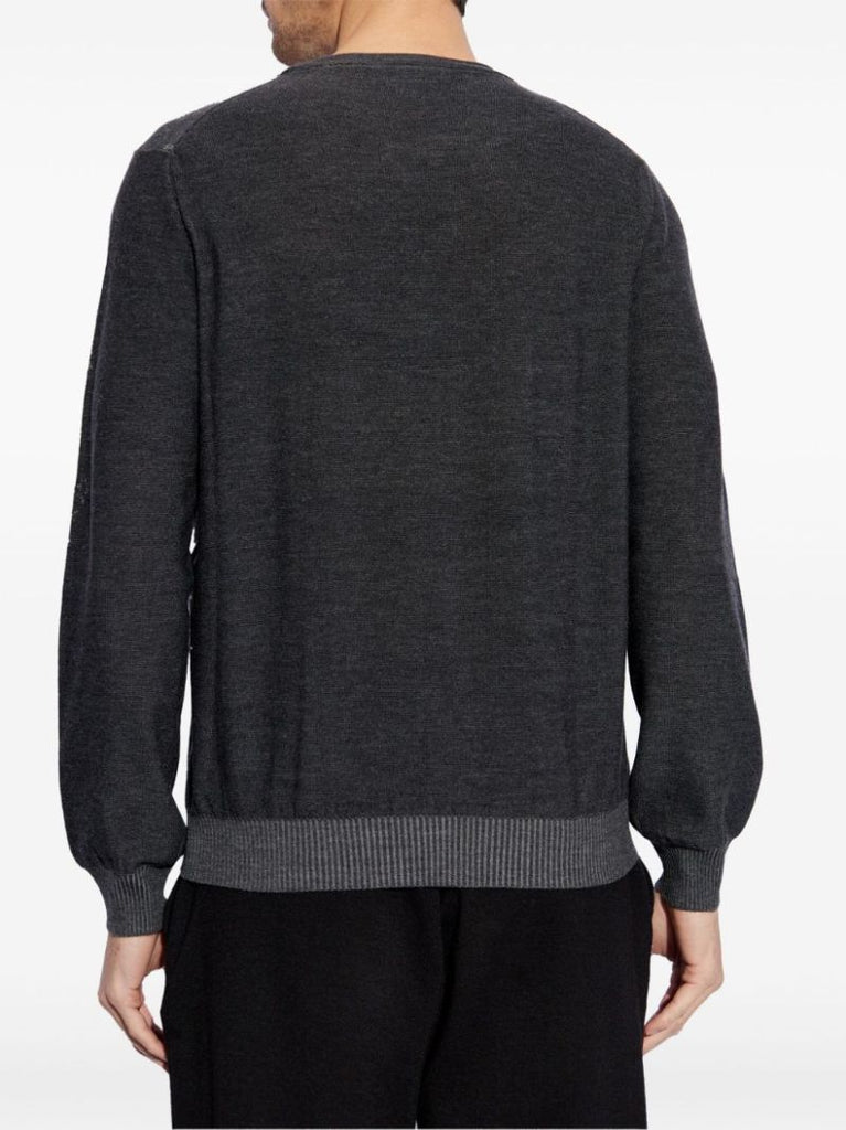 Black Skull-print Sweater