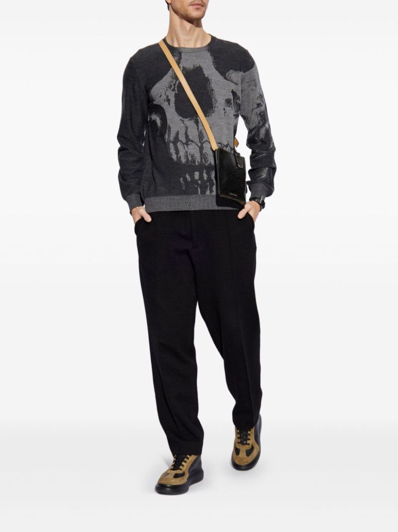 Black Skull-print Sweater