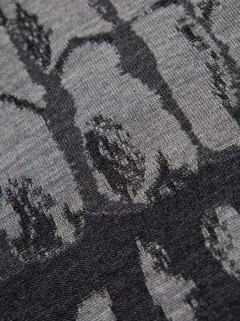 Black Skull-print Sweater